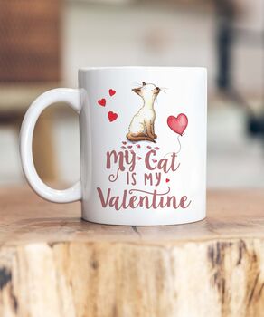 Cat Breed My Valentine Ceramic Mug, 5 of 6