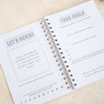 Personalised Gold Foil Food And Fitness Planner, 6 of 12