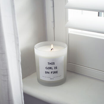 White Frosted Glass Empowering Candle, 4 of 6