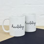 Hubby And Hubby Couples Mug Set, thumbnail 2 of 4