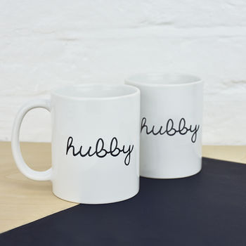 Hubby And Hubby Couples Mug Set, 2 of 3