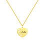 Personalised Engraved Name Necklace Dog Paw Print Design, thumbnail 2 of 4