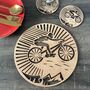 Cyclist Placemats And Coaster Set, thumbnail 2 of 2