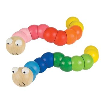 Wiggly Worm Wooden Toy, 3 of 3