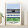 Any Rugby Six Nations Stadium Illustration Art Print Gift, thumbnail 5 of 6