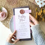 Birthday Menu With Place Card And Fun Quiz Card, thumbnail 2 of 11