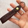 Personalised Leather Loop Keyring, thumbnail 4 of 9