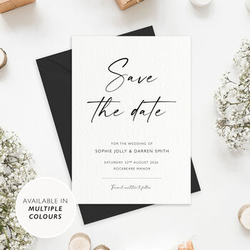Luxury Wedding Save The Date With Envelope Premium Printed, 3 of 12