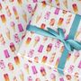 Ice Cream Lolly Gift Wrapping Paper Roll Or Folded, thumbnail 1 of 2