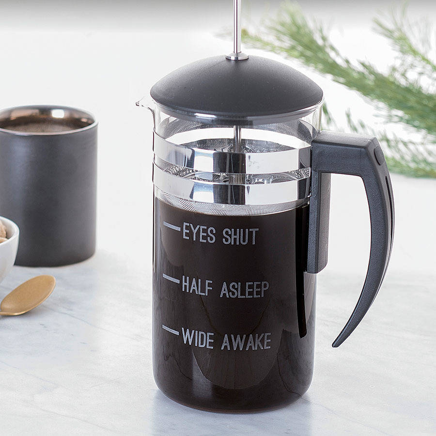 Personalised Measures Cafetiere, 1 of 4