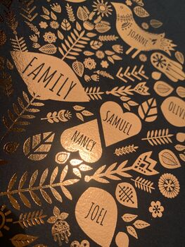Family Tree Foil Print, 10 of 10
