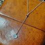 Sterling Silver Heart Lariat Necklace With Love Stone, thumbnail 1 of 6