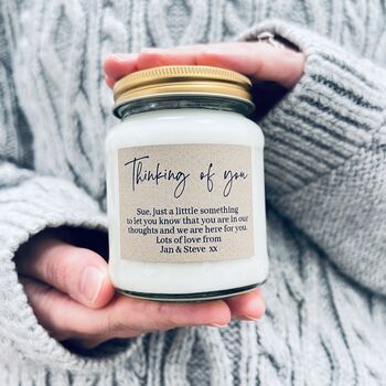 Personalised 'Thinking Of You' Candle, 7 of 7
