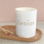 Graduation Gift Genius Scented Candle, thumbnail 2 of 4