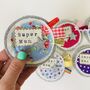 Mother's Day Gift Badge Pin Personalised, thumbnail 1 of 3