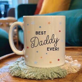 Personalised Scattered Star Best Daddy Ever Mug, 2 of 3