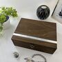 Personalised Wooden Jewellery Box With Aluminium, thumbnail 8 of 12