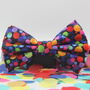 Multicoloured Confetti Dog Bow Tie, thumbnail 8 of 11