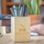 Personalised Wooden Pen Pot, thumbnail 1 of 5