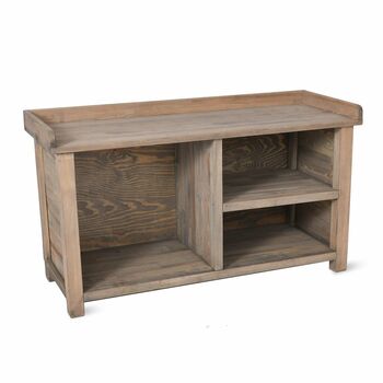 Aldsworth Wooden Bootroom Welly Store Bench, 5 of 5