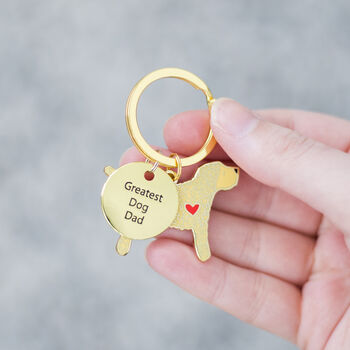 Cockapoo Key Ring For Dog Dad, 3 of 6