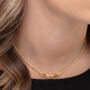 Nami 18 K Gold Plated Wave Necklace, thumbnail 4 of 5
