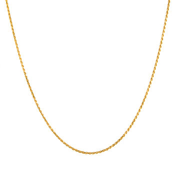 Rope Chain Necklace 24 Ct Gold Vermeil, 3 of 5