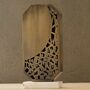 Handmade Bronze Geometric Vase, thumbnail 1 of 2
