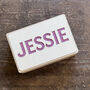 Personalised Wooden Painted Name Keepsake Box, thumbnail 3 of 8