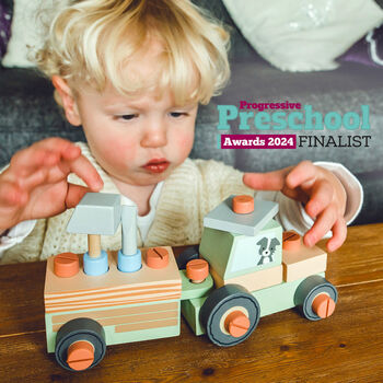 Wooden Tractor Build Yourself Toddler Christmas Gift, 4 of 5
