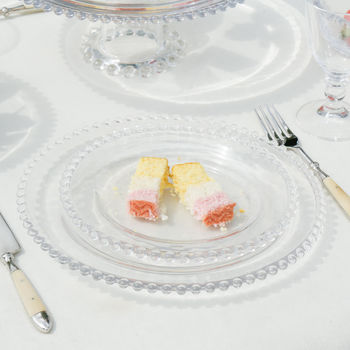 Afternoon Tea Glass Cake Plate Set, 3 of 8