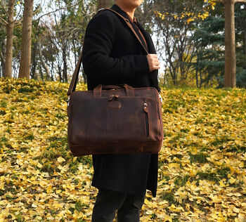 Genuine Leather Briefcase, 4 of 12