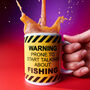 Personalised Warning Hobby Mug, thumbnail 1 of 5