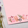 A4 Pink Letter Writing Paper With Pink Parcels, thumbnail 2 of 4