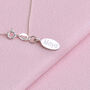 Personalised Silver And Gold Sweetie Heart Necklace, thumbnail 4 of 7