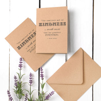 Thank You Quote Card By Edge Inspired | notonthehighstreet.com