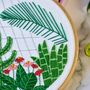Glasshouse Cactus And Plants Embroidery Kit, thumbnail 2 of 6