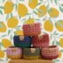 Tutti Frutti Crochet Basket Kit, thumbnail 4 of 8