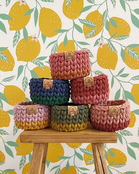 Tutti Frutti Crochet Basket Kit, 4 of 8