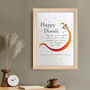 Personalised Diwali Colourful Om Symbol Framed Print, thumbnail 5 of 6