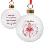 Personalised Sugar Plum Fairy Bauble, thumbnail 4 of 4