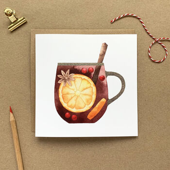 Mulled Wine Christmas Card, 3 of 3