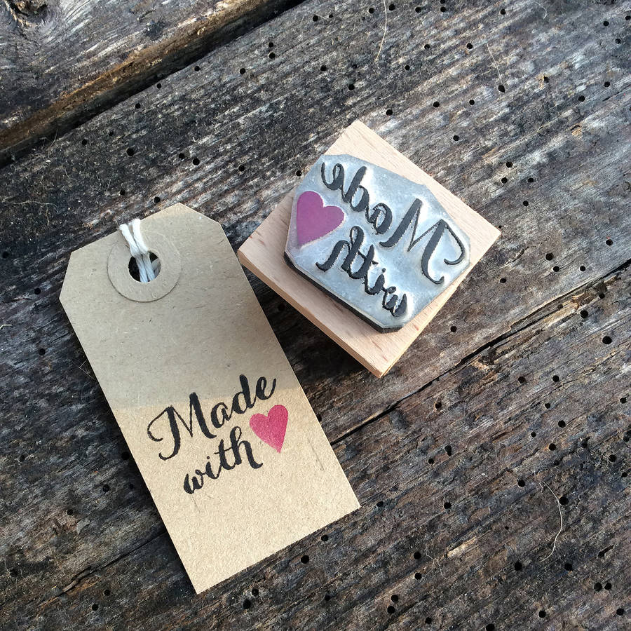 Made With Love Stamp By English Stamp Company
