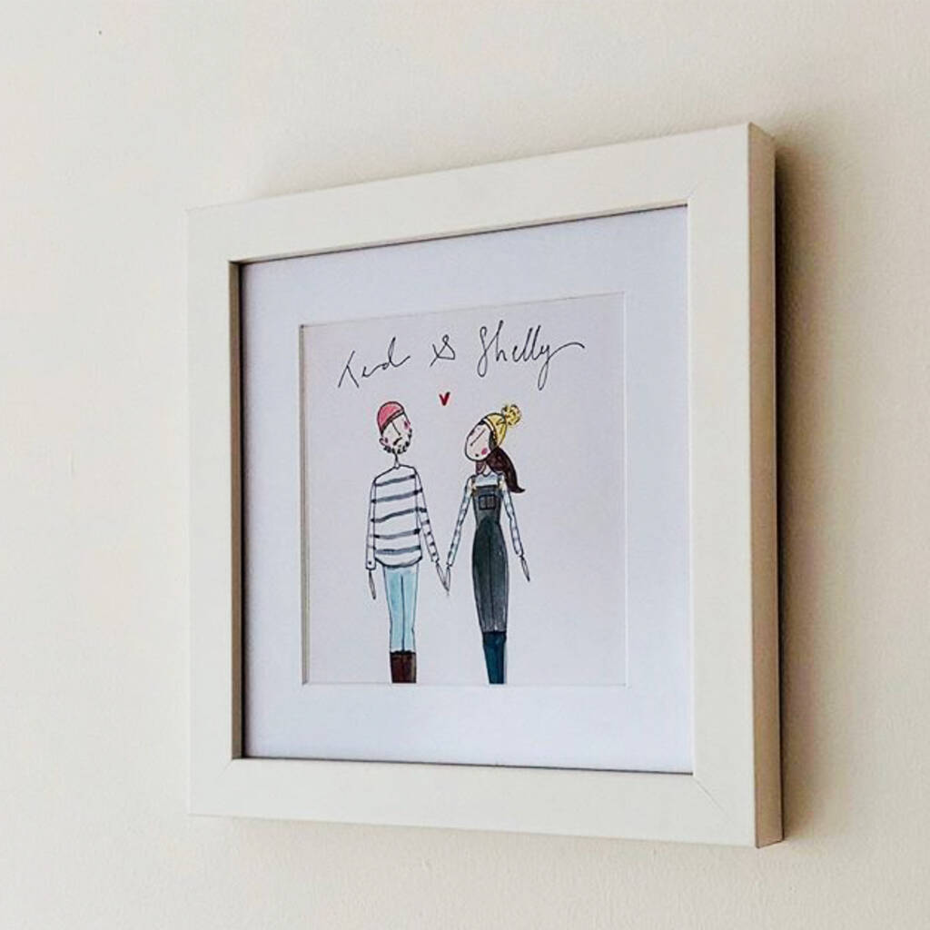 Personalised Couple Hand Painted Card By Nora Wright Notonthehighstreet Com