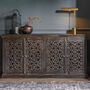 Carved Four Door Sideboard, thumbnail 1 of 2