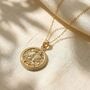 Gemini Zodiac Star Sign Gold Plated Necklace, thumbnail 1 of 3
