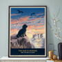 Cockapoo Coastal Dog Walking Christmas Card, thumbnail 8 of 8