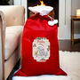 Me To You Reindeer Luxury Pom Pom Red Sack, thumbnail 2 of 4