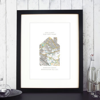 Personalised Our Home Map Print, 7 of 12