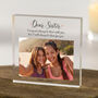 Dear Sister Acrylic Photo Block Gift, thumbnail 1 of 3